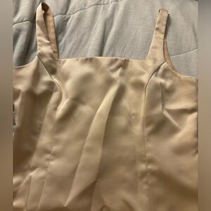 Ann Taylor Champagne Elegant Floral Dress